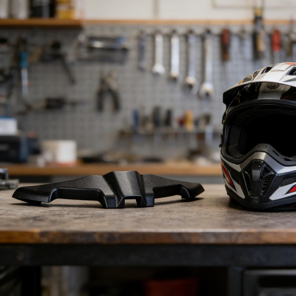 Scudo Nasale Antipolvere Per Modelli Selezionati di Caschi da Bici Assicura una Guida Sicura Protezione Nasale Respiratoria per Casco Deflettore del Respiro