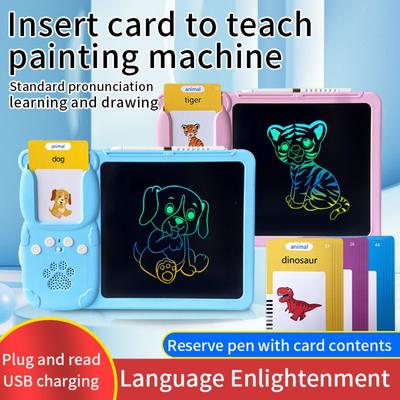 Çocuk Lcd El Yazısı Tahtası Kart Çizim Makinesi Kart Takma Grafiti Çizim Tahtası Bulmaca Hepsi Bir Arada Makine Akıllı Medya Eğitici oyuncaklar