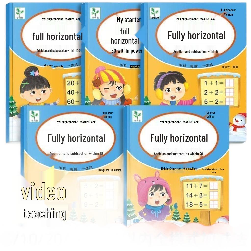 Comprehensive Addition & Subtraction Workbook: Numbers Up to 5/10/20/50/100 for Preschool to Primary Transition