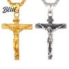 Women Necklace Jesus Pendant Men Cuban Chain Retro Stylish Religious