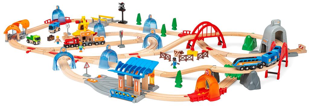 BRIO WORLD Smart Tech Sound Action Tunnel DX Set 33977