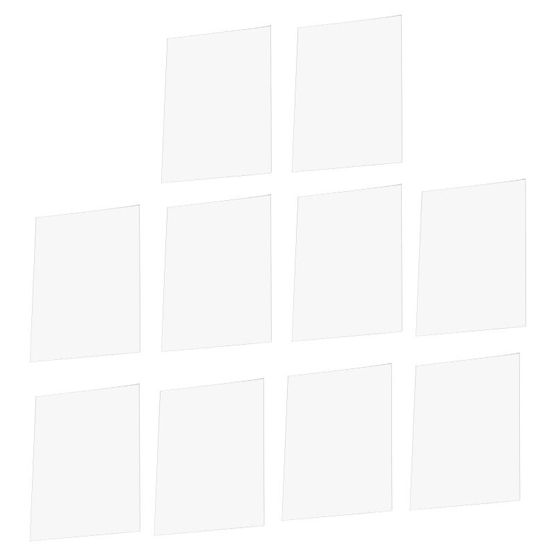 5/10Pcs Plastic Seal Film Resin Clear Protective Sheet for Animal Silicone Shaker Models DIY Jewelry Making Pendant