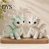 Tier-Patchwork-Nähset DIY-Meerespuppen-Kit, Handgefertigte Zwerg-Cartoon-Drachen-Bastelarbeiten für Heimdekoration, Stoff-Anfänger-Dekorationsset