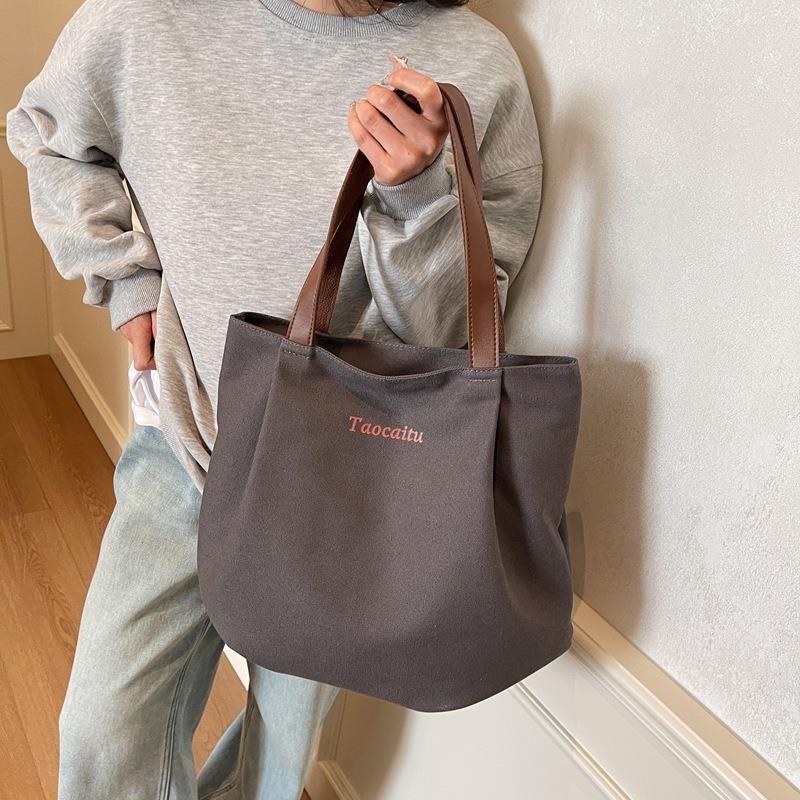 Shoulder Bag Women's College Style Large Capacity Portable New Simple Women's Nylon Hand Carry
