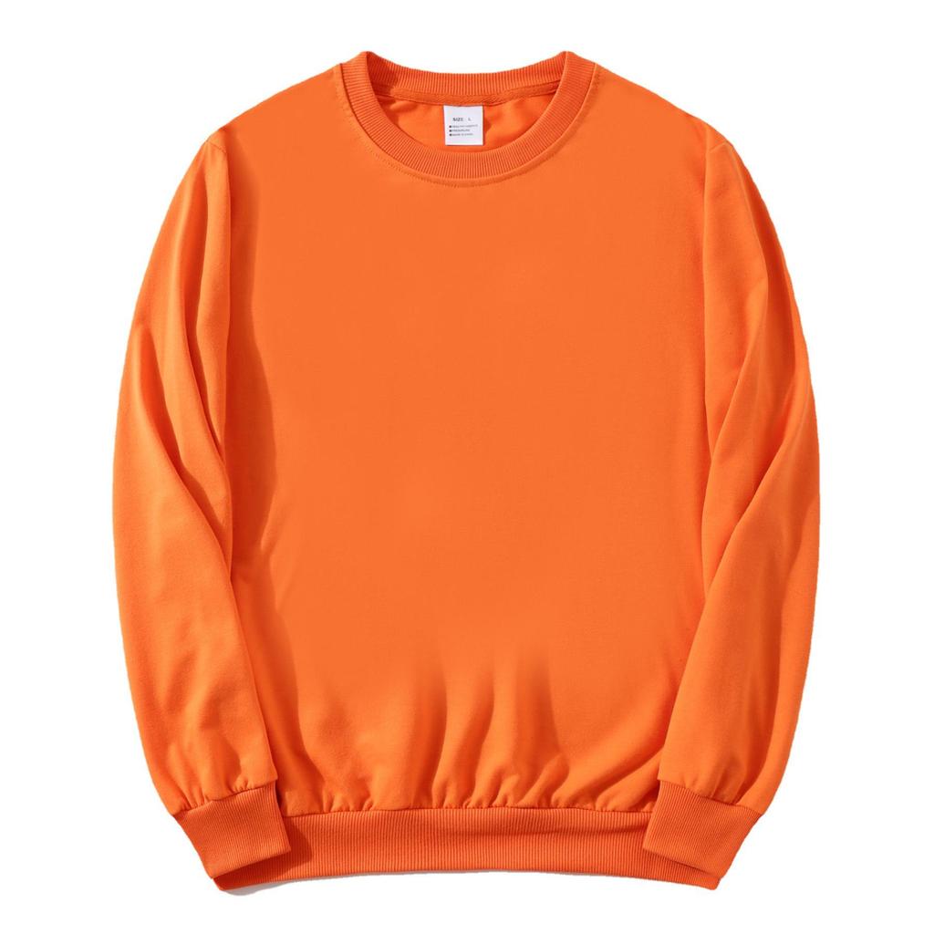 Autumn Solid Color Crew Neck Custom Sweatshirt for Couples & Groups