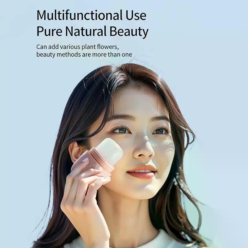 Silicone Cube Tray Shape Face Facial Ice Roller Face Massage Roller Freezing Facial Reusable Ice Face Roller Skincare Tool