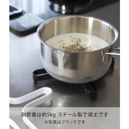 Yamazaki Jitsugyo Pot Mat, White, Approx. W13.5 x D13.5 x H2cm, Tower 2250