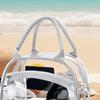 Transparent Handbag Clear Crossbody Tote with Adjustable Strap Large Capacity Waterproof Shoulder