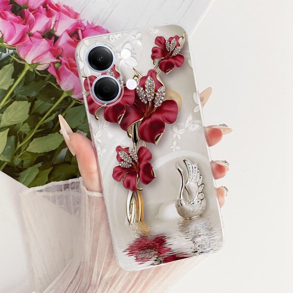 Transparent Casing For Vivo Y05 Cover Luxury Cute Cat Fashion Butterfly Cool Painted Funda For Y05 Vivo Phone Case