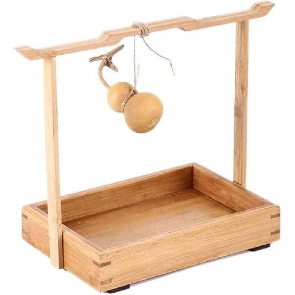 FARZI Portable Bamboo Cabas Gift Box Bamboo Portable Snack Basket Desktop Tea Box Dried Fruit Tray Storage Fruit Snack Basket