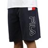 Fila Logo Print Zipper Fly Straight Loose Casual Shorts Men Shorts Navy-Blue LM911377-410