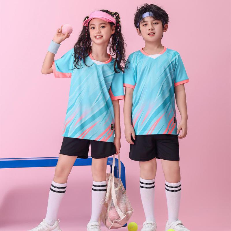 Conjunto de Uniforme Transpirable para Entrenamiento de Fútbol y Bádminton para Adultos y Niños