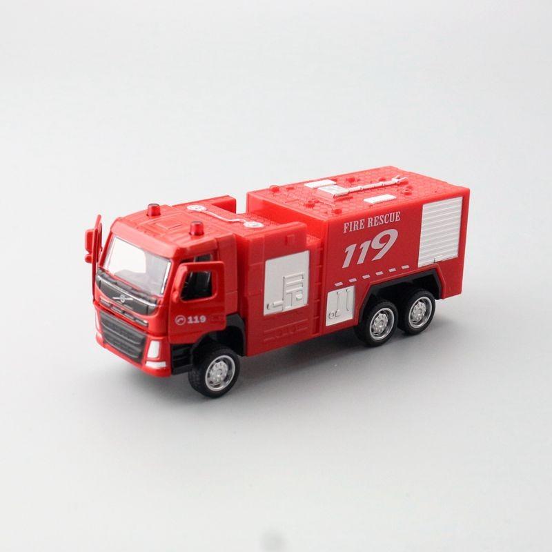 Alloy Car Model Fire Truck Water Gun For Kids Play