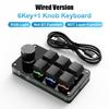 USB Wired Mini Custom Programming Keyboard RGB Knob Keypads Mini Mechanical Keyboard  for Photoshop