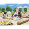 Sylvanian Families Penguin Baby Cart Doll and Furniture Set DF-23 for Ages 3 and Up Toy Dollhouse