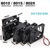 DC 5V 12v 24V 8cm 8010 8015 8025 3pin 4pin xh 2,54 Børsteløs kjølevifte 80x25mm Heatsink Radiator 80x10 80*15 For PC Case GPU