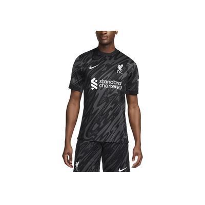FCDri-Fit FW24 Liverpool Football Club Logo Haftowany Nadruk na Całości Wygodna Casualowa Koszulka Piłkarska z Krótkim Rękawem Męska Bluzki FN8802-061