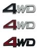 2pcs  Car Styling Rear Side Metal  Car 4WD Sticker 3D  Badge Car Emblem Badge Decal Auto Decor Styling 4WD for SUV Trunk