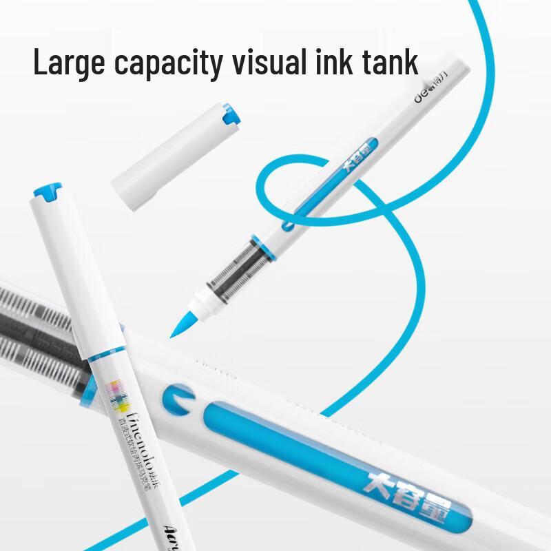 Deli 36-Color Soft-Tip Washable Acrylic Markers