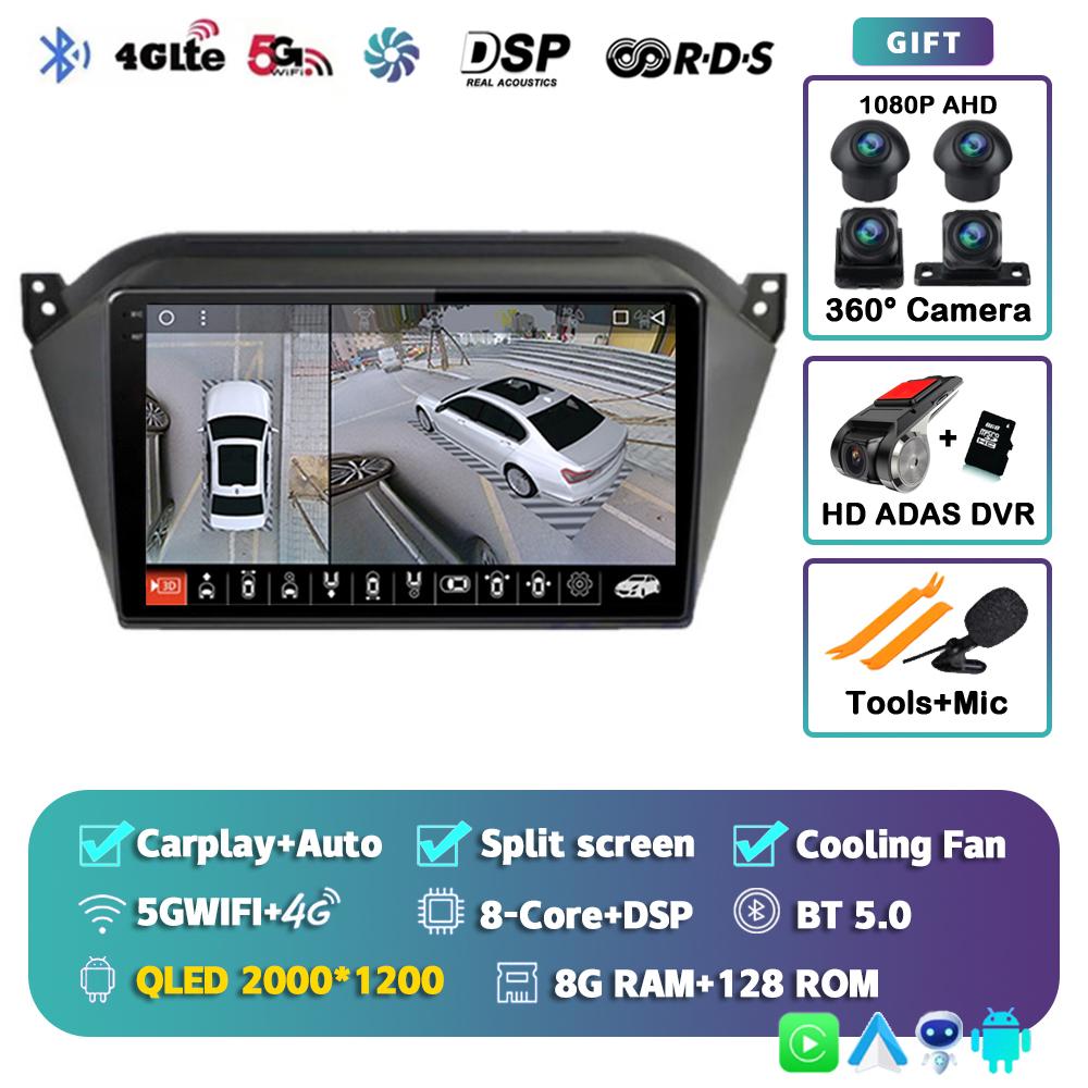 Android14 wireless Carplay Auto For JAC S2 T40 2015 2016 2017 2018 Car Radio Multimedia 2 Din GPS NAVI Player Stereo WIFI+4G LTE