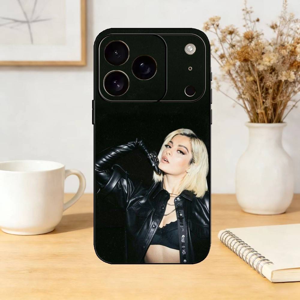 B-Bebe Rexha Phone Case For iPhone 17,16,15,14,13,12,11 Plus,Pro,Max,Mini Silicone black Soft Cover