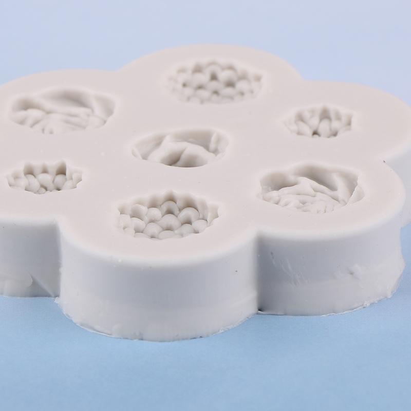 7 In 1 Flower Rose Peony Silicone Mold Diy Flower Aroma Candle Plaster Gypsum Ornaments Handmade Soap Mould