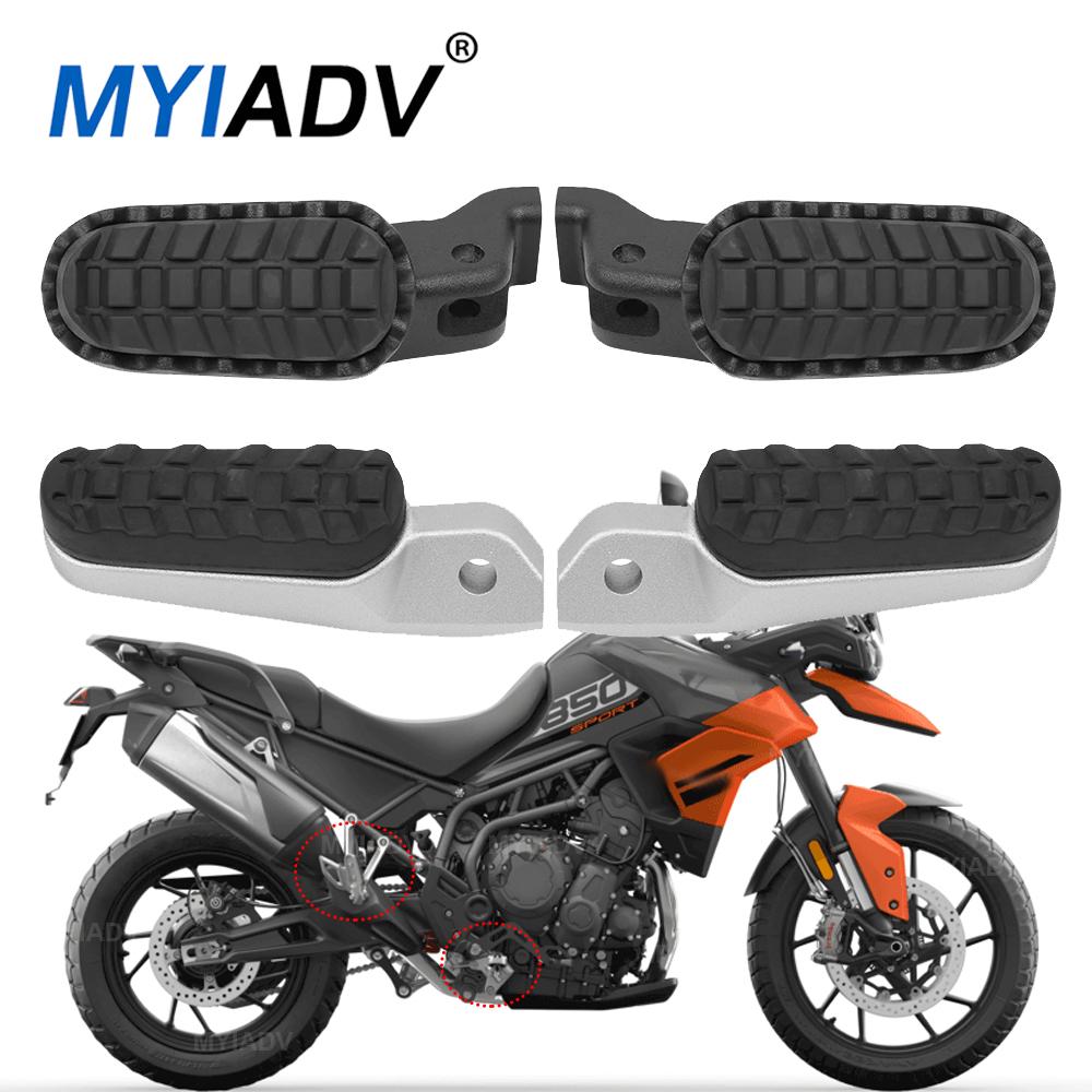 For TIGER 850 SPORT TIGER 900 GT GT PRO RALLY Tiger 1200 Motorcycle Front Or Rear Footrest Foot Rest Peg Aluminum Alloy Footpegs