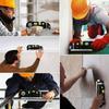 Laser Level Tool Multipurpose Cross Line Laser Kit with 8 Feet Measuring Tape Ruler Easy to Use for Home Construction