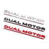 Tail Logo for Tesla Model 3 Y S X DUAL MOTOR Letters Emblem 3D Auto Styling Fender Badge Emblems Model3 Decoration Accessories