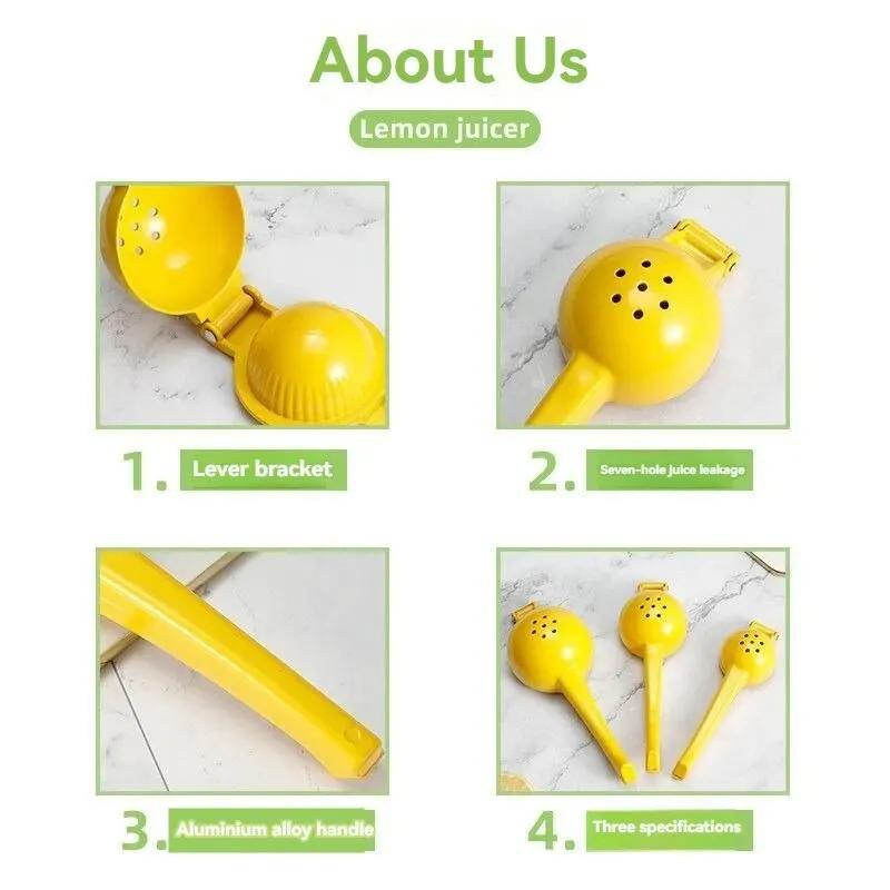 1PC Manual Lemon Clip Creative Kitchen Gadgets Colorful Manual Lemon Juicer Not Easy To Deform Mini Home Portable Lemon Clip