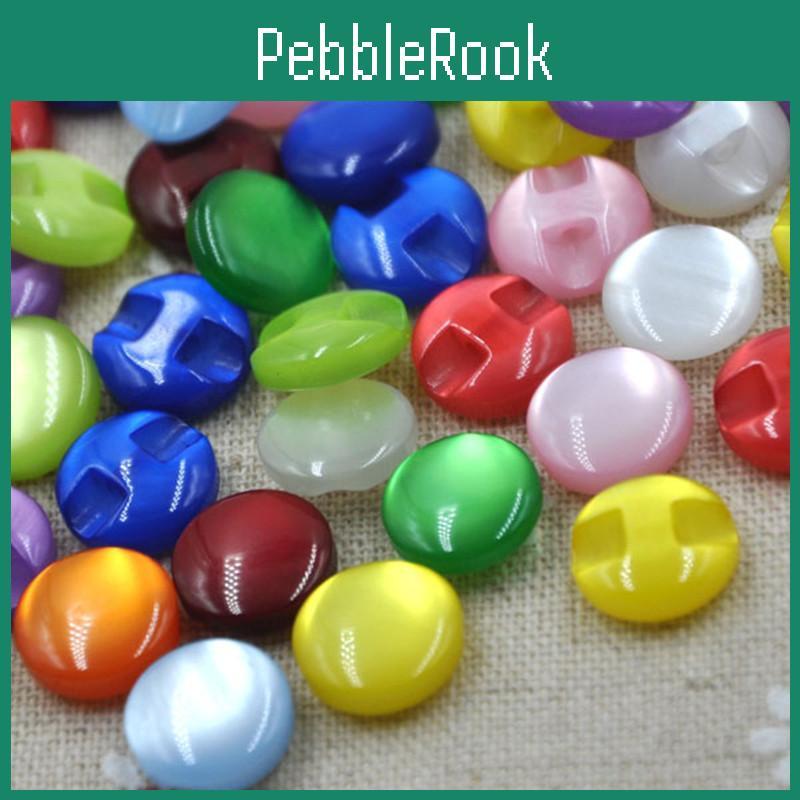 Pcs Child Clothes 3050100 Pack Candy Color Eye Cat Stone Resin Button Shirt Buttonsewing Diy Crafts Pt82
