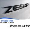 For ZEEKR 7X 2024+ Tailgate Logo Decoration Stickers Metal Material Lettering Styling Emblem Exterior Upgrade Car Accessories