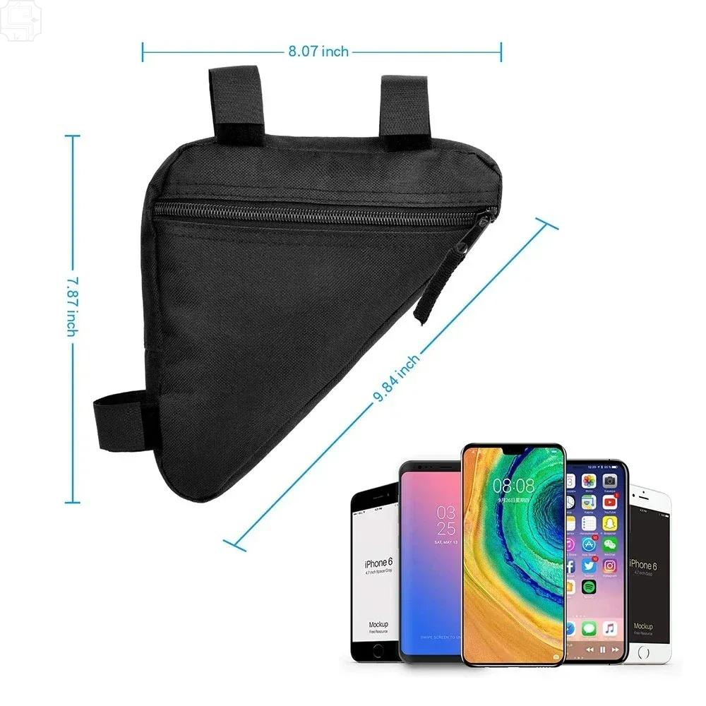 1PC Bike Bicycle Bag Front Tube Frame Handlebar Waterproof Cycling Bags Triangle Pouch Frame Holder Bicycle Accessories
