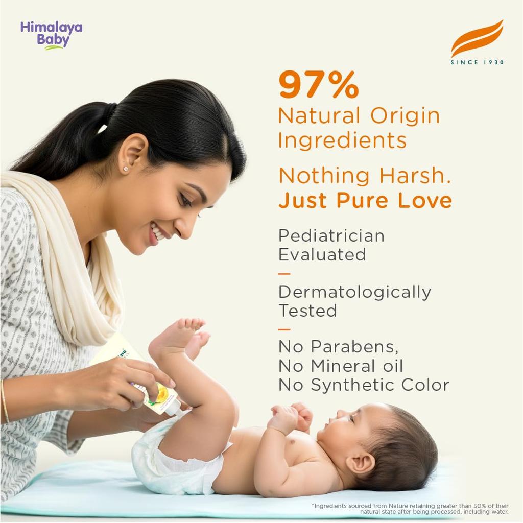 Himalaya Babyausschlag-Linderungscreme 50g Mit Reinem Kuh-Ghee Für Empfindliche Haut Und Windelausschlag-Schutz