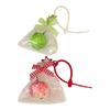 Foam Apples Keychain for Women Purse Handbag Backpacks Bag Charm Pendant Auto Interior Decors Accessories Car Keyrings