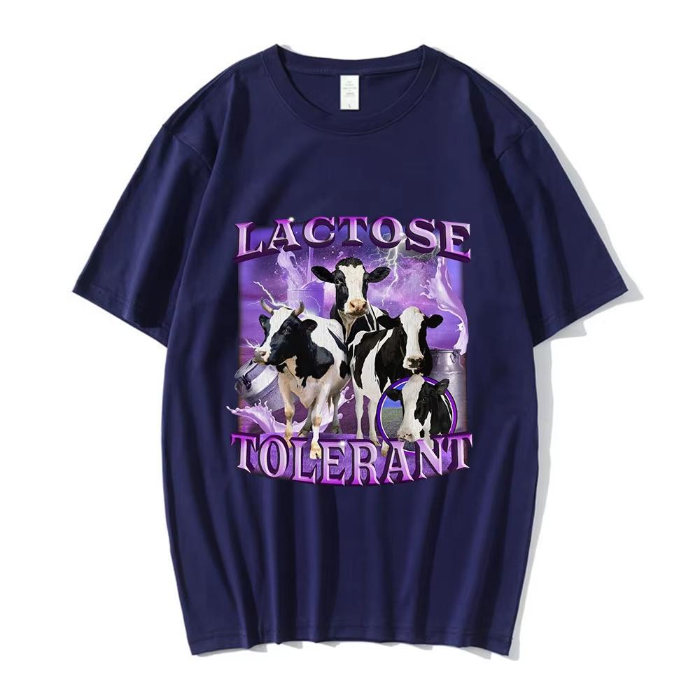 Creative Humor Leg Printed Pure Cotton T-shirt Men and Women with The Same Round Neck Cotton Short-sleeved T-shirt Funny Clothes