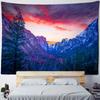 Mountain And River Impression Painting Tapestry Wall Hanging Psychedelic Hills Natural Scenery Witchcraft Hippie Home Decor