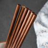5 Pairs of Chopsticks Set Japan Walnut Japanese-style Household Wooden Chopsticks Solid Wood Tableware Non-slip Creative