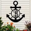 Custom Letter Anchor Metal Wall Art - Ευέλικτο, χωρίς ενέργεια, κομψή διακόσμηση για σπίτι και δώρα, τέλειο εσωτερικό και εξωτερικό