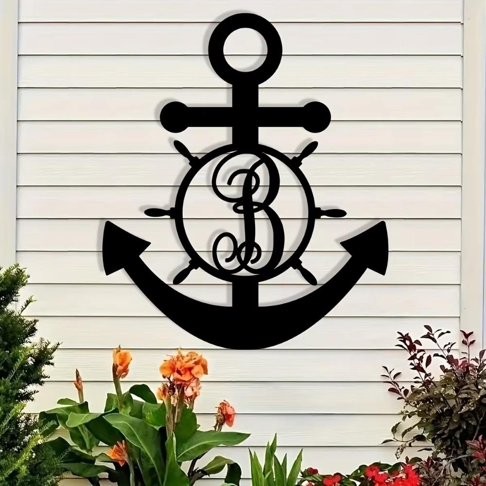 Индивидуальное настенное искусство в виде буквы «Якорь» из металла — универсальное — фото 5