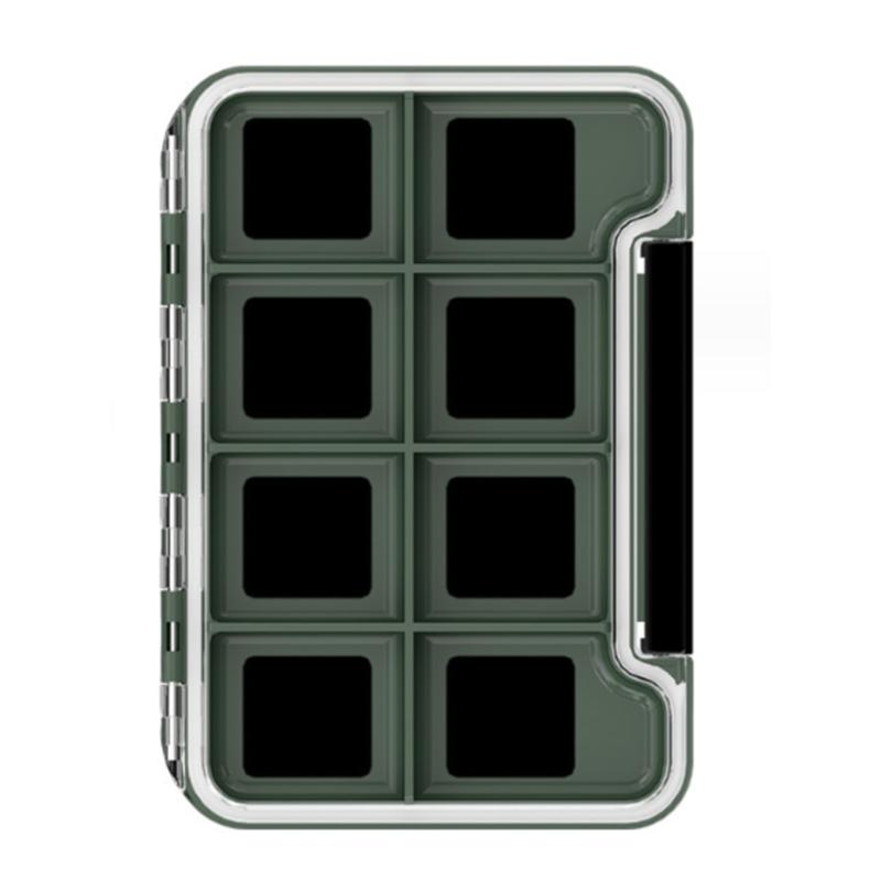 

Fishing Hooks Magnetic Pad Compartments Clear Lid Tackle Box Fishing Magnetic Fly Storage Box Multiple Sections Fly Box 1