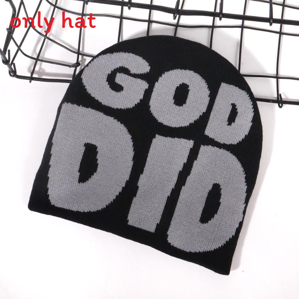 

Fashion Letter Pattern Women Casual Warm Knitted Hat For Streetwear And Winter Warmth