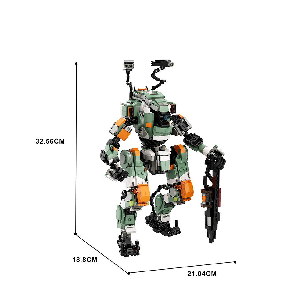 Gobricks BT-7274 Titan Classe Vanguard Mattoncini Gioco Titanfall 2 FS-1041 Titan Blocchi da Costruzione NORTHSTAR Titan Mattoncini Giocattolo Regalo Bambino