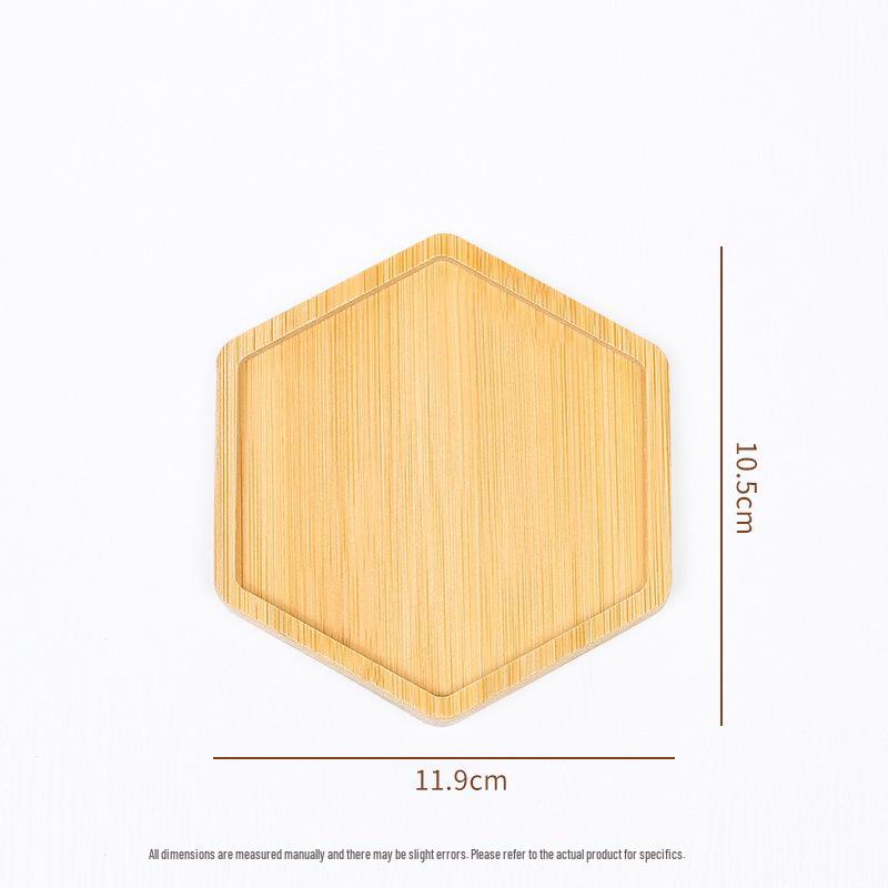 Bamboo Coaster Set: Creative Round Tea Ceremony Cup Holder & Insulating Pad, DIY Engravable.