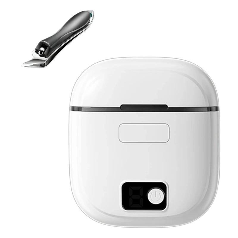 

Professional Nail Trimmer Kit Includes Electric Grinder Automatic LED Light Storage Case And Nail Nipper белый