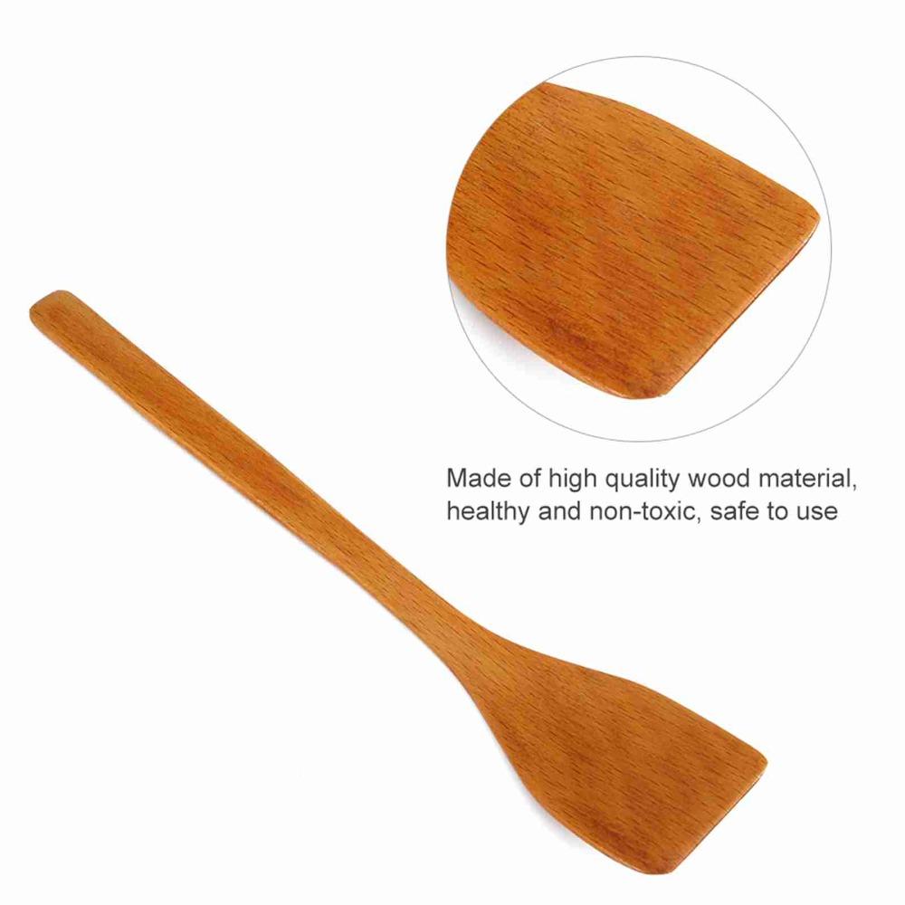 High Heat Wooden Turner No Stick Frying Spatula Wok Accessories Fried Shovel  Fried Food