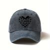 Heart and Paw Print Design Baseball Cap Breathable Men's and Women's Outdoor Sports and Leisure Street