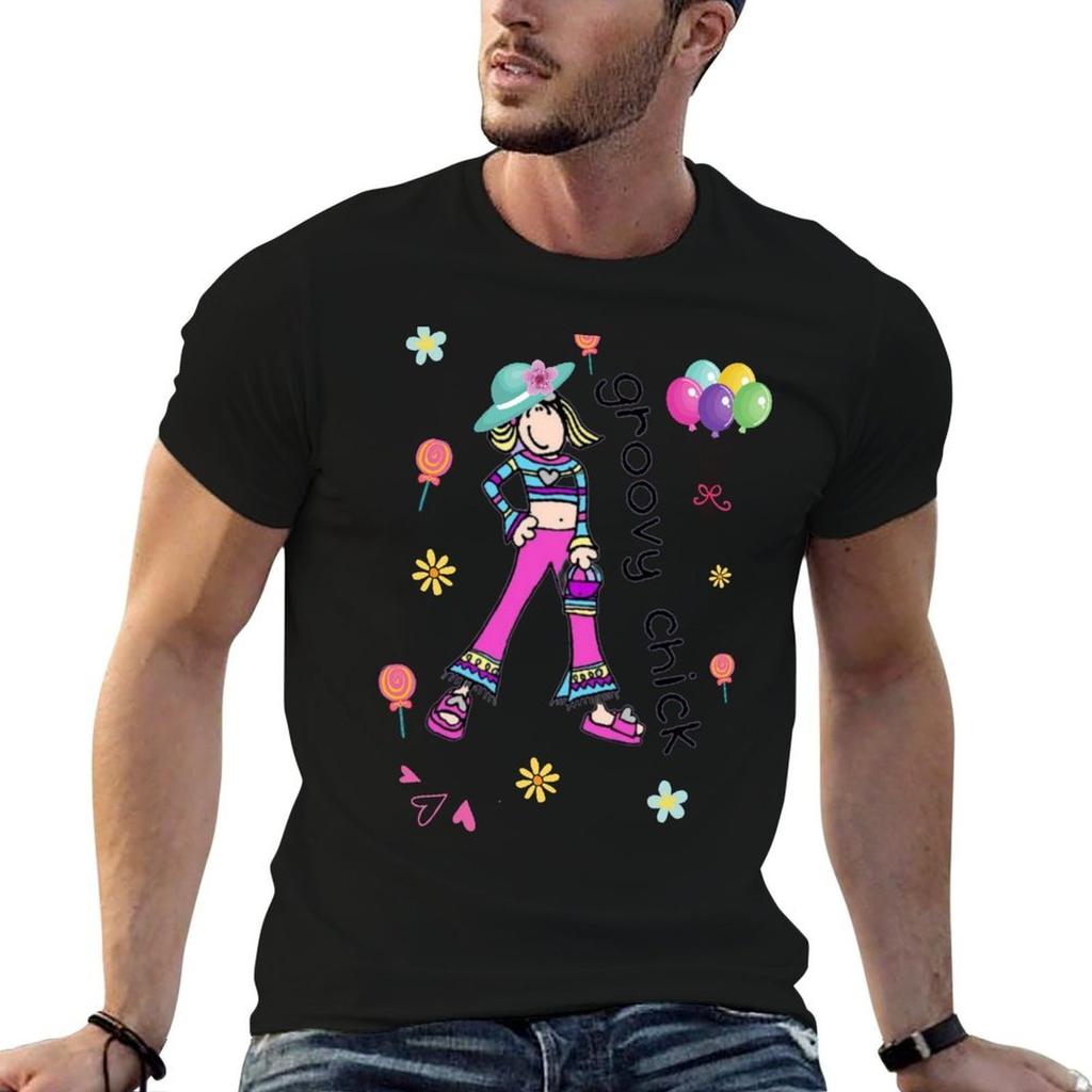 Groovy Chick Shirt Cartoon Tee Birthday Girl Shirt Friends Shirt Gifts For Frineds TShirt t shirt man designer TShirt