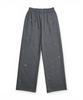 Bonseullipi Crystal Stud Pinstripe Wide Pants (Gray)