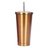 Stainless Steel Straw Cup Coffee Mug Thermal Insulated Water Bottle Milk Tea Tumbler